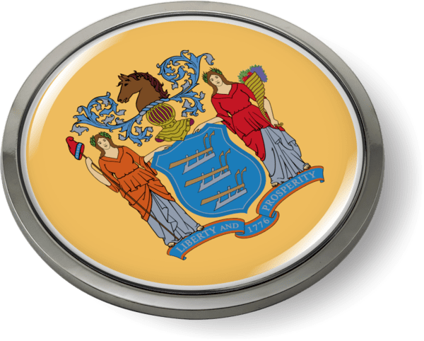 New Jersey - State Flag Emblem